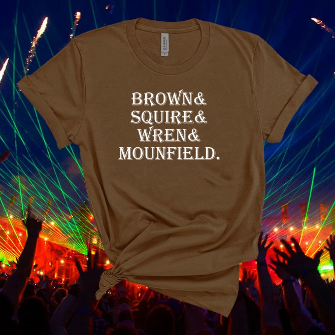 The Stone Roses, Brown, Squire, Wren, Mounfield, Music Tshirt